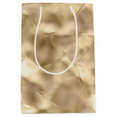 チャンパかわいらしンエレガント金ゴールドグラム ミディアムペーパーバッグ (正面)