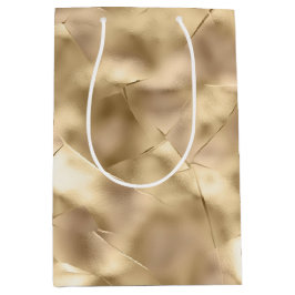 チャンパかわいらしンエレガント金ゴールドグラム ミディアムペーパーバッグ