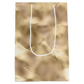 チャンパかわいらしンエレガント金ゴールドグラム ミディアムペーパーバッグ (裏面)