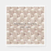 チャンパかわいらしングラムブライダルシャワー結婚ズ スタンダードランチョンナプキン (正面)