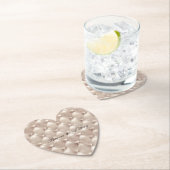 チャンパかわいらしングラムブライダルシャワー結婚ズ ペーパーコースター (インサイチュ)