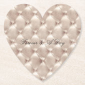 チャンパかわいらしングラムブライダルシャワー結婚ズ ペーパーコースター (正面)