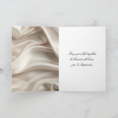 チャンパかわいらしンフェミニン金ゴールドロマン結婚ティック カード (内部)