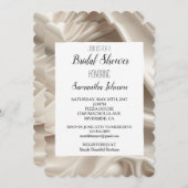 チャンパかわいらしン金ゴールドサフェイクタンブライダルシャワー 招待状 (正面/裏面)