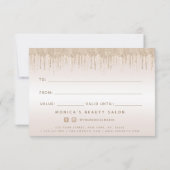 チャンパエレガントングリッタードリッピング美しいサロン (裏面)