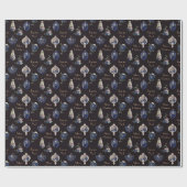 チャンパエレガントン赤面と海軍のオーナメント ラッピングペーパー (フラット)