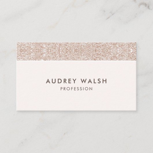 チャンパガーリーンクリームグリッターラグジュアリープロフェッショナル 名刺 (正面)