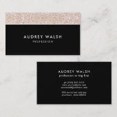 チャンパガーリーンピンクグリッターラグジュアリープロフェッショナル 名刺 (正面/裏面)