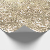 チャンパフェイクイネバラ金ゴールドマーブルメタリックスパークリー ラッピングペーパー (角)