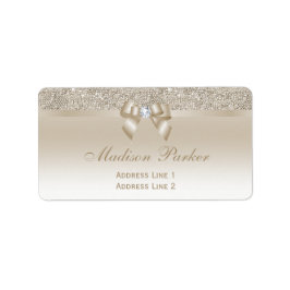 チャンパフェイクンシークンボリボンのダイヤモンド ラベル