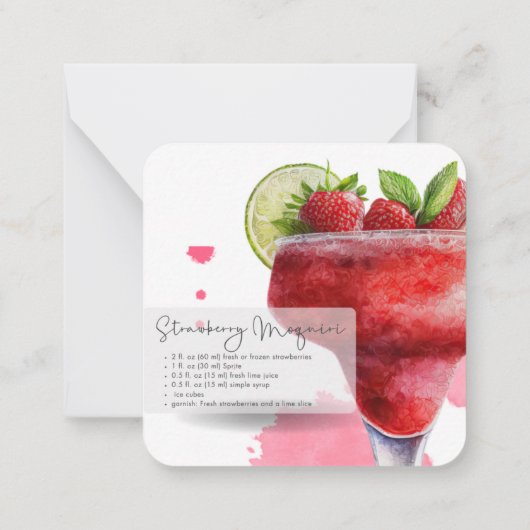 チャンパフェイクー&ストロベリーダイキリパーティーのお気に入り ノートカード (裏面)