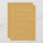 チャンパモダンン色調ブライダルシャワー 招待状 (正面/裏面)