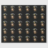 チャンピおもしろいオン・チャンピオンチンパンジー・プンダークBG ラッピングペーパー (フラット)