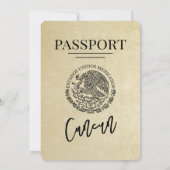 チャンピエイン キャンキャン パスポート ウェディング 招待状 (裏面)