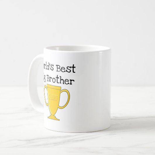 チャンピオンのお兄さんのTシャツおよびギフト コーヒーマグカップ (正面左)