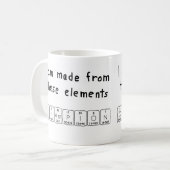 チャンピオンの定期的なテーブル名mag コーヒーマグカップ (正面左)