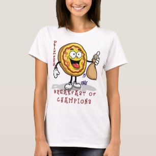 チャンピオンの朝食はピザ Tシャツ