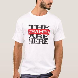 チャンピオンはここにいます Tシャツ