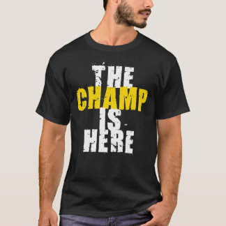 チャンピオンはやる気を起こさせるな選手権のトロフィここにいます Tシャツ