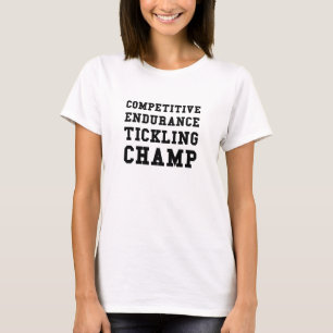 チャンピオンをくすぐる競争の持久力 Tシャツ