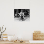 チャンピオンオートバイレーサー, 1922.ヴィンテージ写真 ポスター (キッチン)