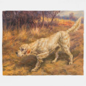 チャンピオンカウントホワイトストーンbyエドモンド・ヘンリー・オストハウス フリースブランケット (正面(横))