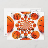 チャンピオンコートビジョン：バスケットボールゲーム ポストカード (正面/裏面)