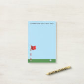 チャンピオンゴルフパパブルーとグリーンポストitメモ ポストイット (デスク上)