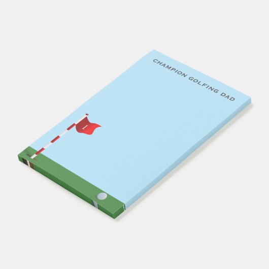 チャンピオンゴルフパパブルーとグリーンポストitメモ ポストイット (アングル)
