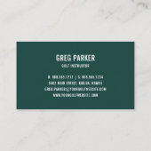 チャンピオンシップロゴ | Golf Proまたはインストラクター 名刺 (裏面)