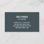 チャンピオンシップロゴ | Golf Proまたはインストラクター 名刺 (裏面)