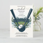 チャンピオンズチームボールフィールド野球ブライダルシャワー 招待状 (スタンド正面)