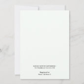 チャンピオンズチームボールフィールド野球ブライダルシャワー 招待状 (裏面)