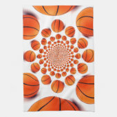 チャンピオンズバスケットボールゲーム:コートビジョンKaleida キッチンタオル (縦)