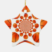 チャンピオンズバスケットボールゲーム:コートビジョンKaleida セラミックオーナメント (正面)