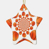 チャンピオンズバスケットボールゲーム:コートビジョンKaleida セラミックオーナメント (左)