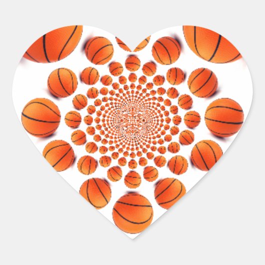 チャンピオンズバスケットボールゲーム:コートビジョンKaleida ハートシール (正面)