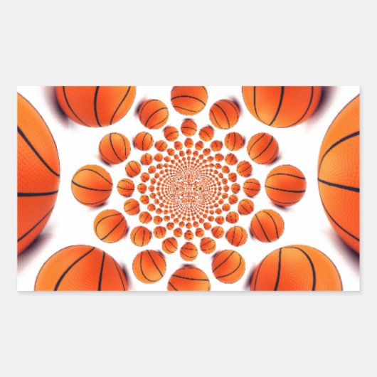 チャンピオンズバスケットボールゲーム:コートビジョンKaleida 長方形シール (正面)
