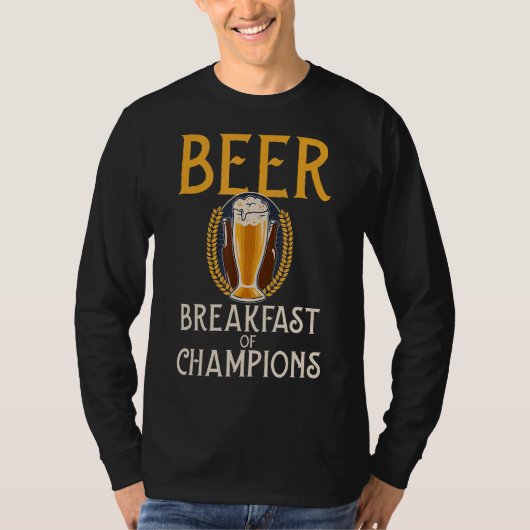 チャンピオンズビール朝食 Tシャツ (正面)