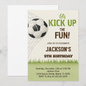 チャンピオンズリーグ サッカー 誕生日 招待状 (正面/裏面)