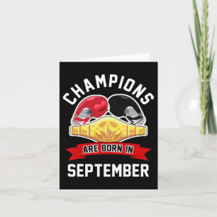 チャンピオンズ生まれが9月にボクシングスポーツ誕生 カード