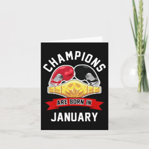 チャンピオンズ生まれは1月のボクシングスポーツアザ選手である カード
