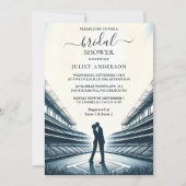 チャンピオンチームボールフィールド野球ブライダルシャワー 招待状 (正面)