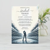 チャンピオンチームボールフィールド野球ブライダルシャワー 招待状 (スタンド正面)