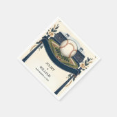 チャンピオンチーム球場ピッチ野球結婚選手 スタンダードカクテルナプキン (角)