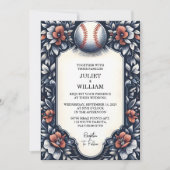 チャンピオンチーム球場ピッチ野球結婚選手 招待状 (正面)