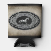 チャンピオンバレルレーシングロデオカントリーウェスタン 缶クーラー (正面)