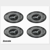 チャンピオンビール飲みイベントスポーツウェスタンバックル 楕円形シール (シート)