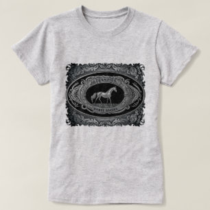 チャンピオンホースレースイベントカントリーウエスタンバックル Tシャツ