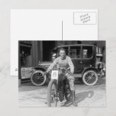 チャンピオンモーターバイクレーサー 1922年 ポストカード (正面/裏面)